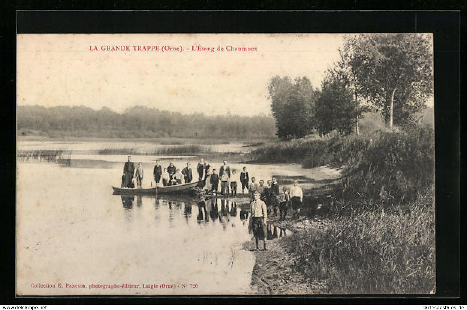 CPA La Grande Trappe, L`Etang De Chaumont  - Other & Unclassified