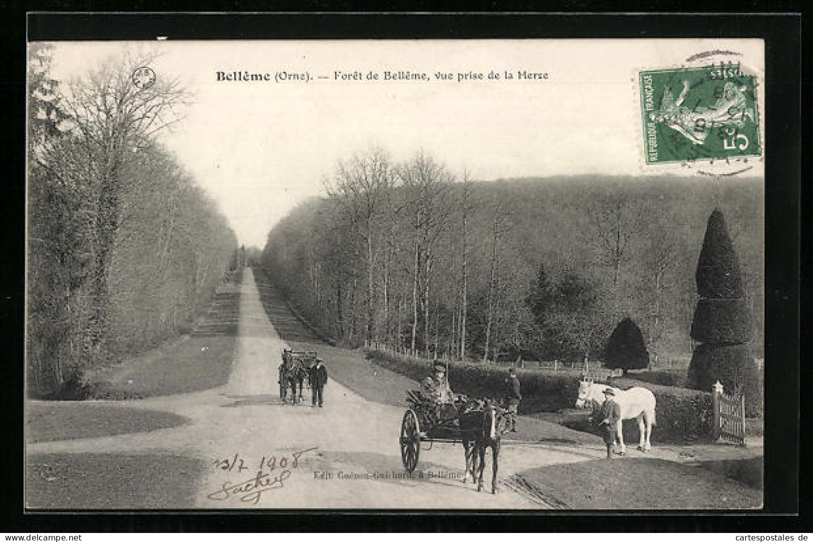 CPA Bellême, Foret De Belleme, Vue Prise De La Herse  - Other & Unclassified