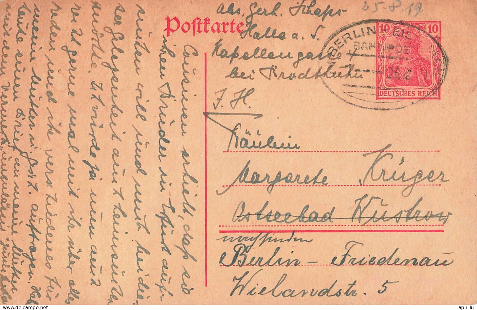 Bahnpost (Ambulant; R.P.O./T.P.O.) Berlin-Eisenach (ZA2605) - Covers & Documents