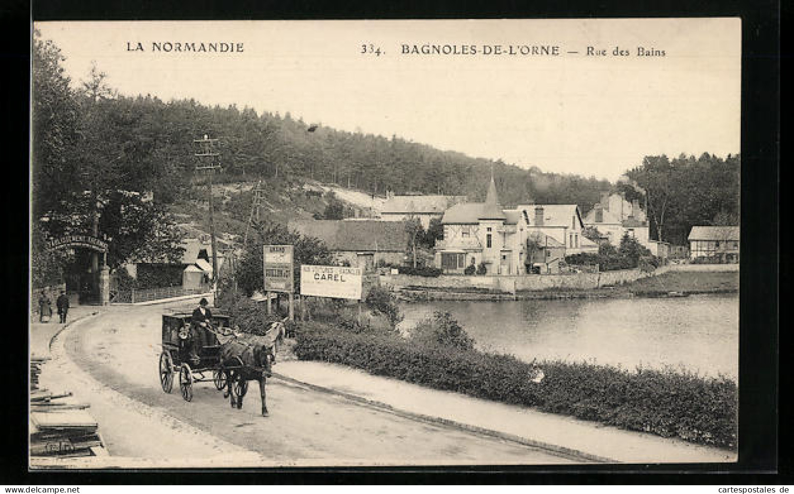 CPA Bagnoles-de-l`Orne, Rue Des Bains  - Bagnoles De L'Orne