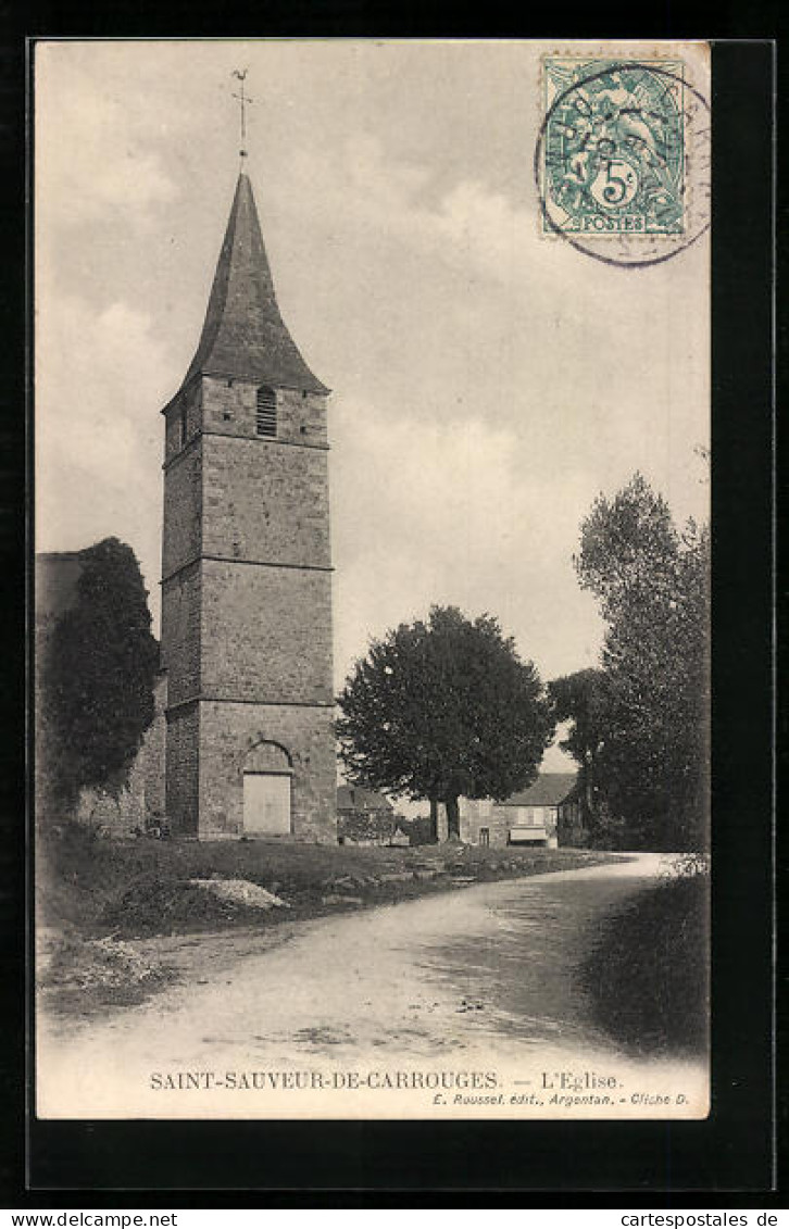 CPA Saint-Sauveur-de-Carrouges, L`Eglise  - Carrouges
