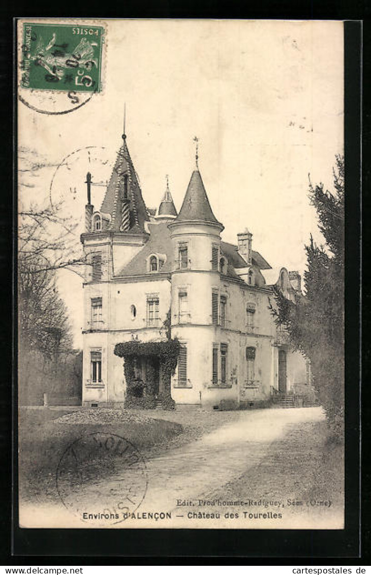 CPA Alencon, Chateau Des Tourelles  - Alencon