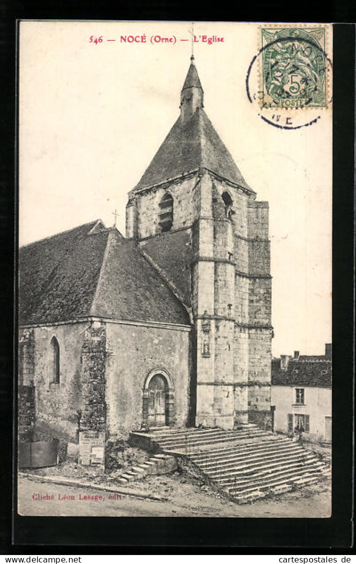 CPA Nocé, L`Eglise  - Autres & Non Classés