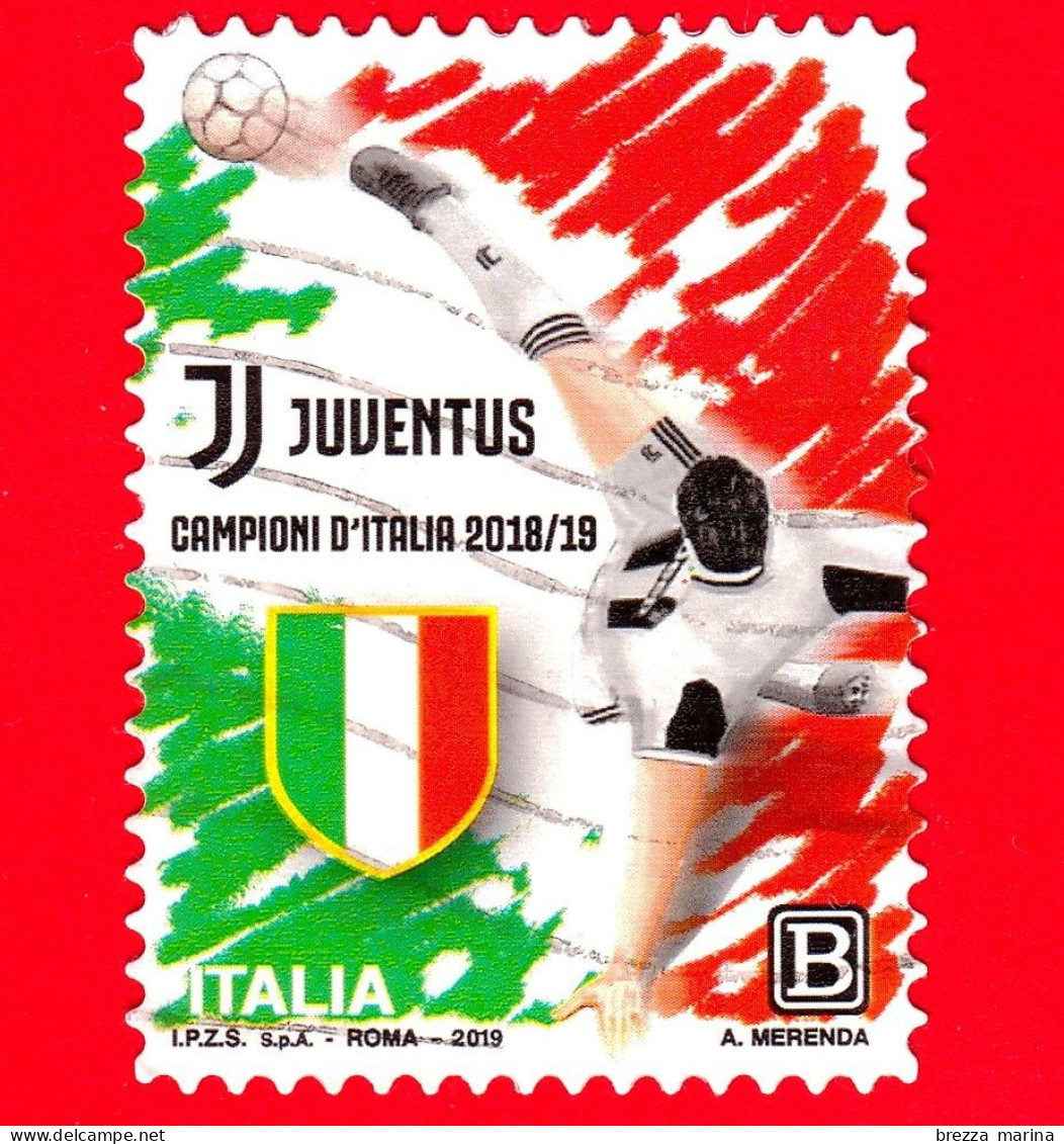 ITALIA - Usato - 2019 - Juventus Squadra Vincitrice Del Campionato Di Calcio Di Serie A  – Logo - B - 2011-20: Used