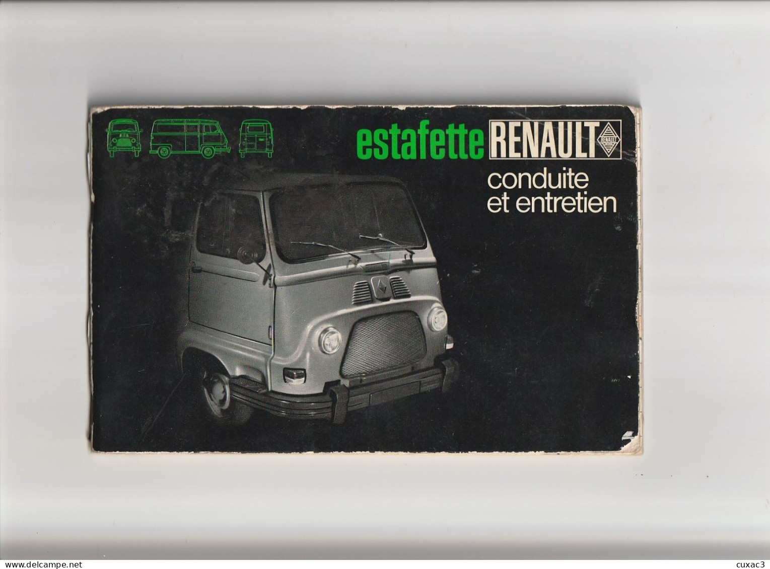 Guide  De Conduite Et D'entretien  Estafette RENAULT 1969 - Non Classés