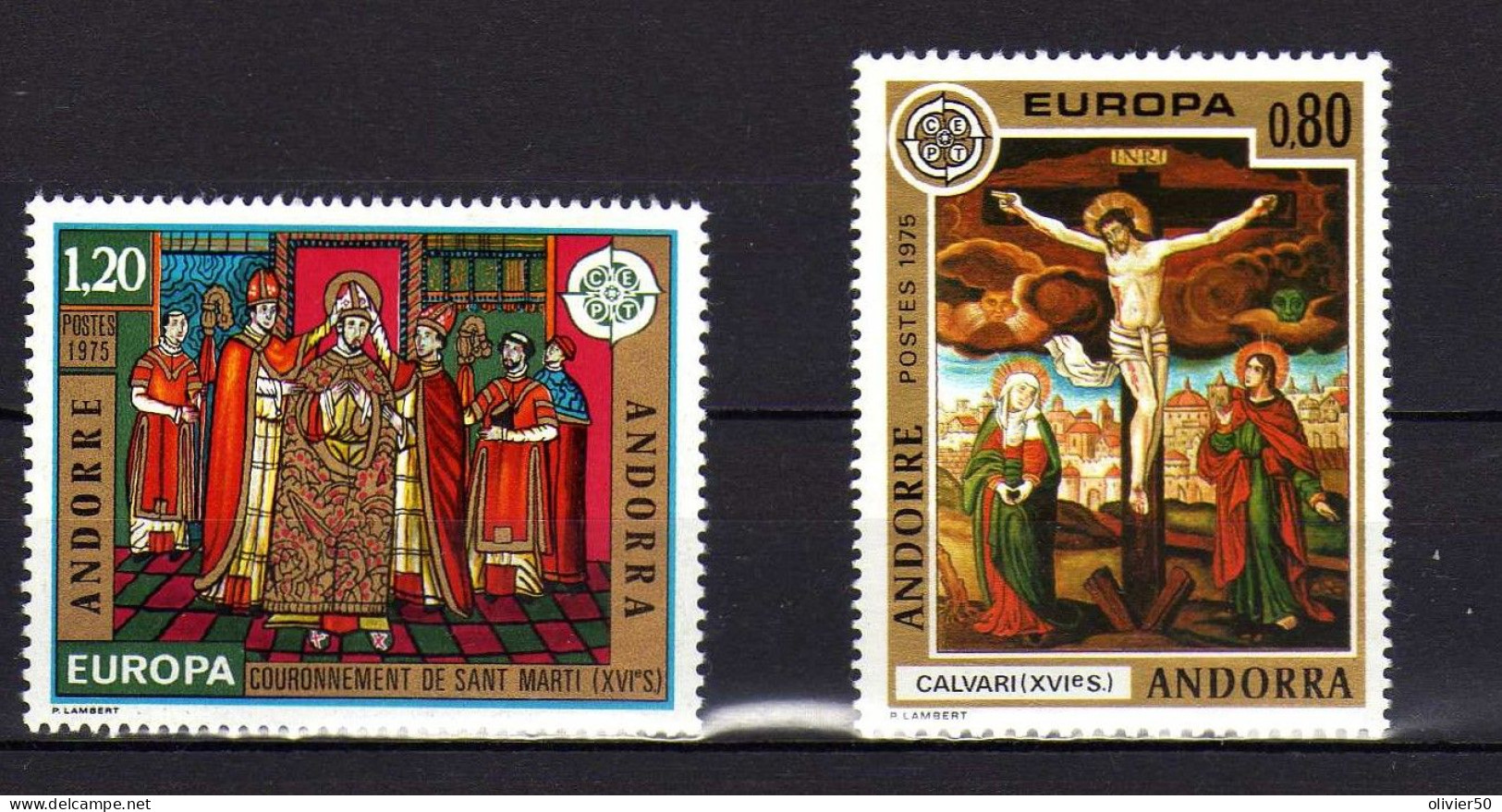 Andorre Francaise - 1975 - Europa - Fresques De L'Eglise De La Cortinada -  Neufs** - MNH - Unused Stamps