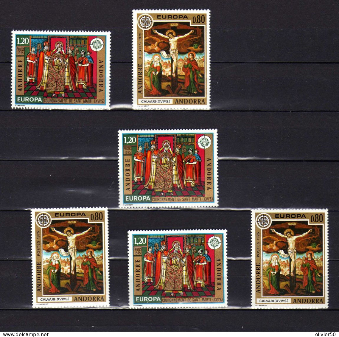 Andorre Francaise - 1975 - Europa - Fresques De L'Eglise De La Cortinada -  Neufs** - MNH - Unused Stamps
