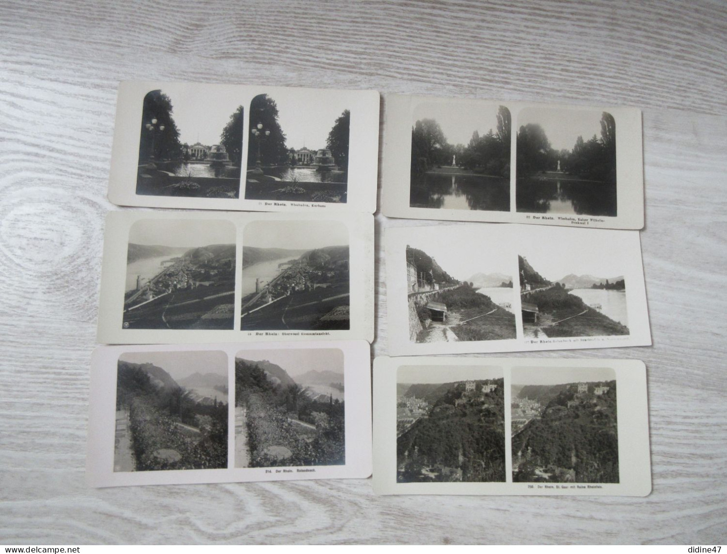 PHOTO STEREOSCOPIQUE - SUISSE-ALLEMAGNE- Lot De 6 Vues - Stereoscopic