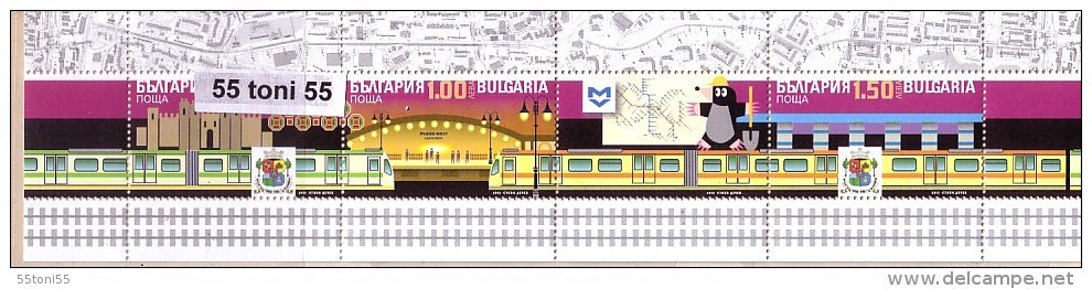 2013  Metro – Sofia  S/M Of 3v + Vignette - MNH BULGARIA / Bulgarie - Neufs