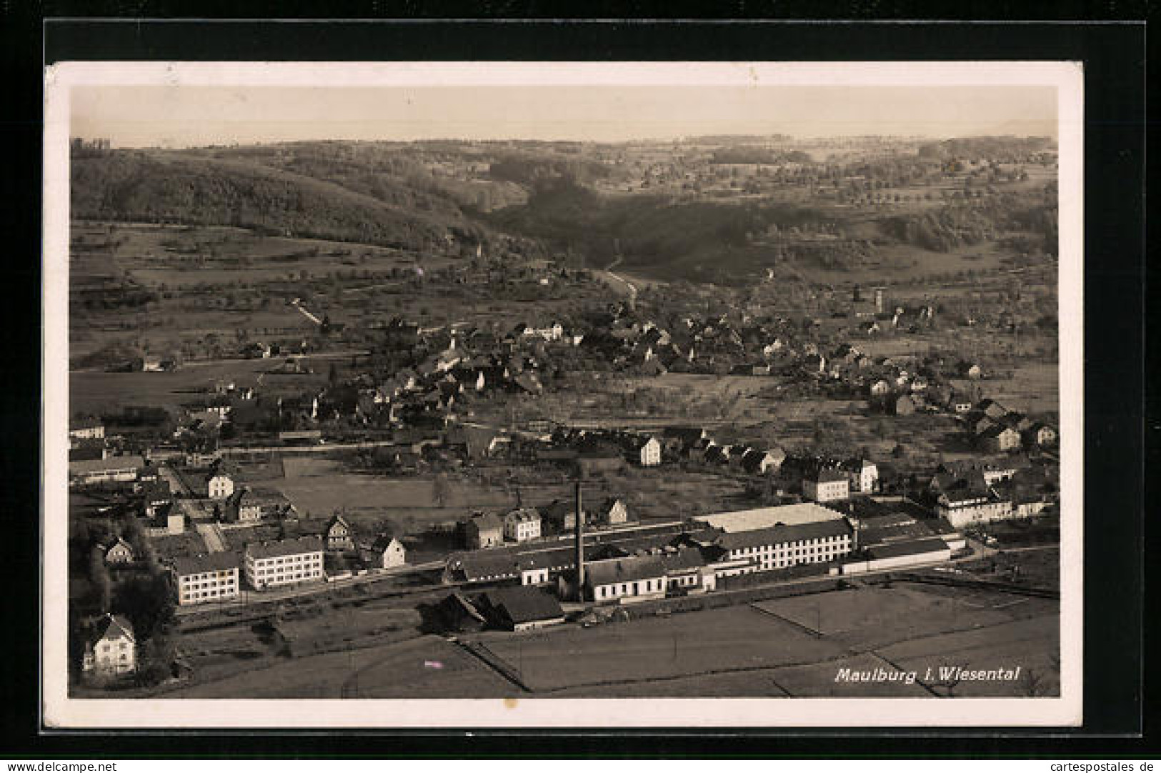 AK Maulburg I. Wiesental, Gesamtansicht Aus Der Vogelschau  - Other & Unclassified