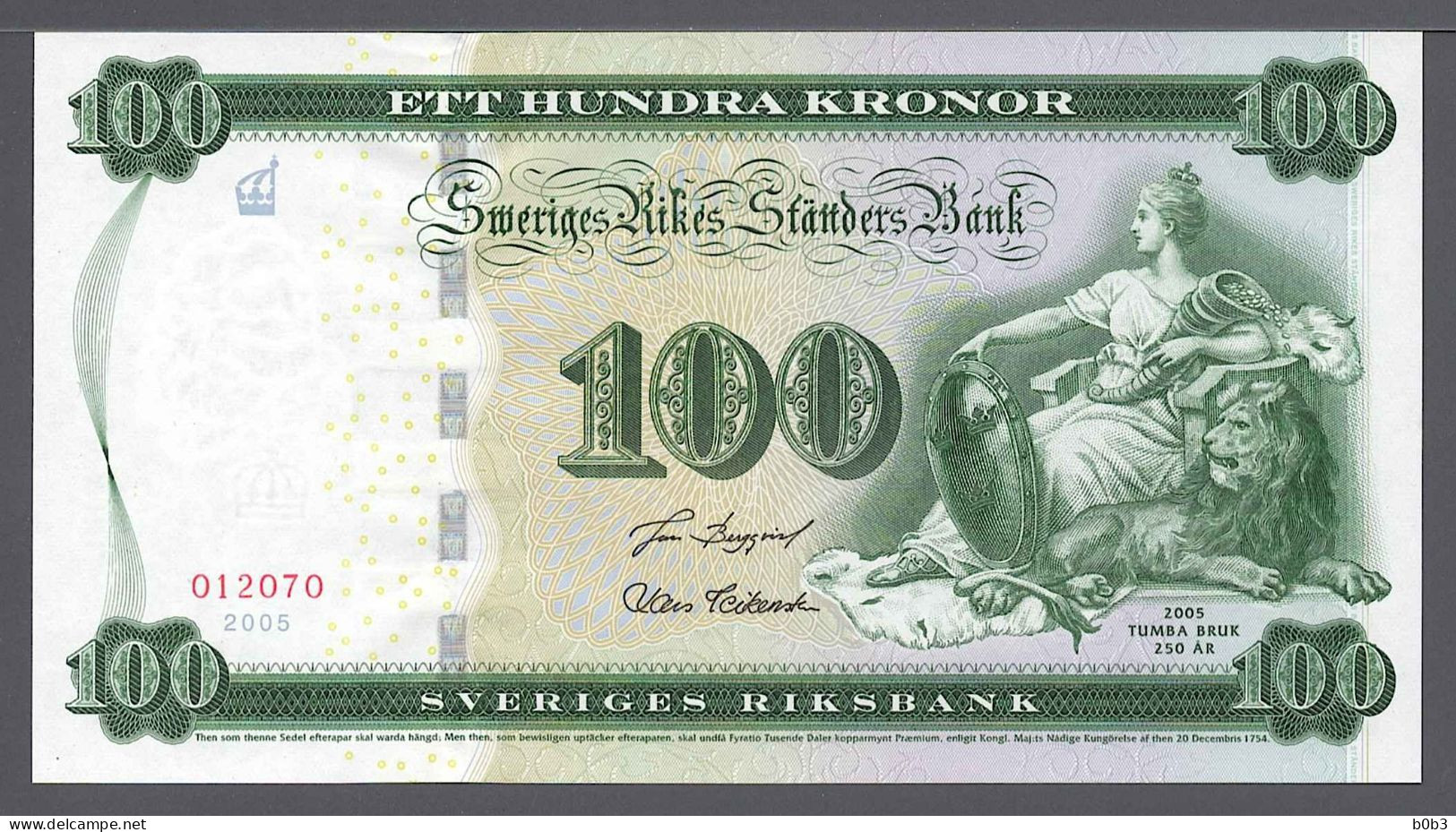 Sweden Svezia Suède Schweden 2005 Commemorative 100 Kronor UNC - Suède