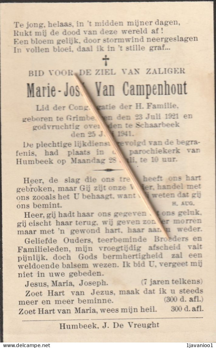 Grimbergen, Schaarbeek, Marie Van Campenhout - Religión & Esoterismo