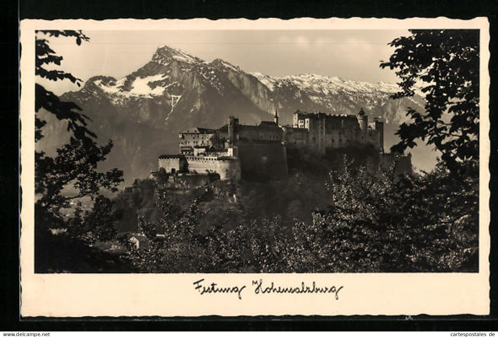 AK Salzburg, Festung Hohensalzburg Mit Bergpanorama  - Other & Unclassified