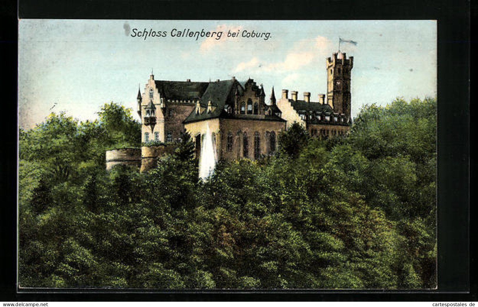 AK Coburg, Schloss Callenberg Aus Der Vogelschau  - Other & Unclassified