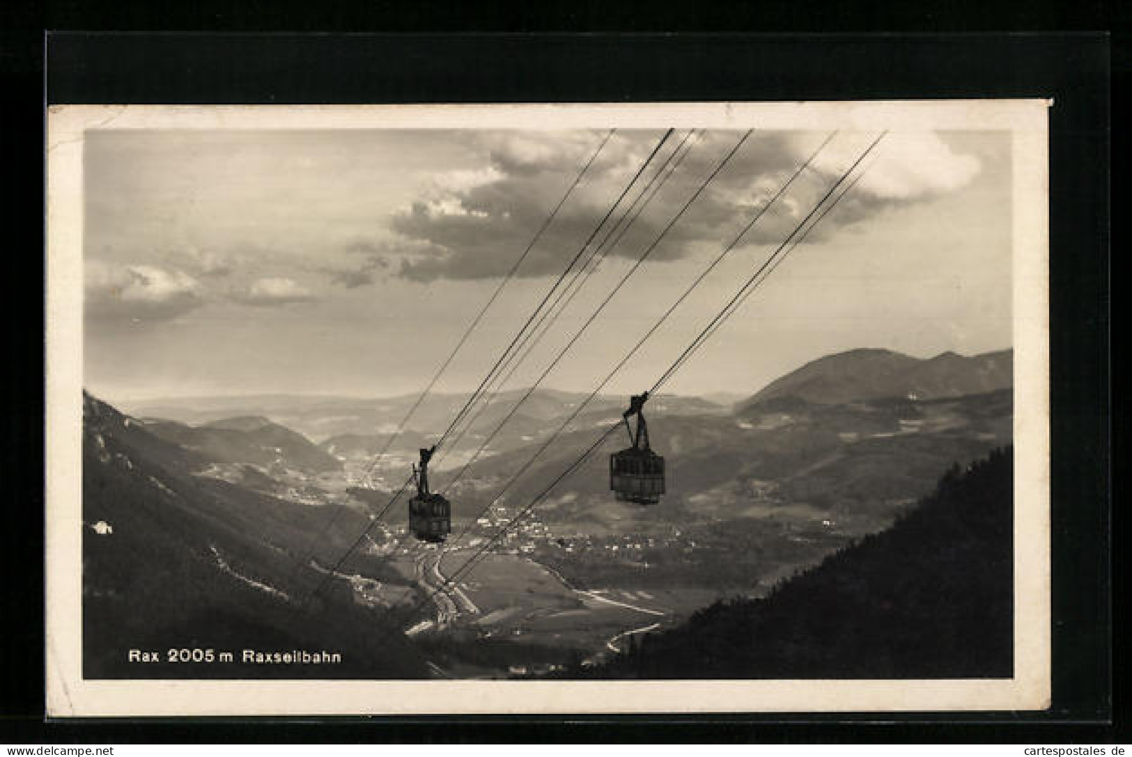 AK Rax, Seilbahn Aus Der Vogelschau  - Funicular Railway
