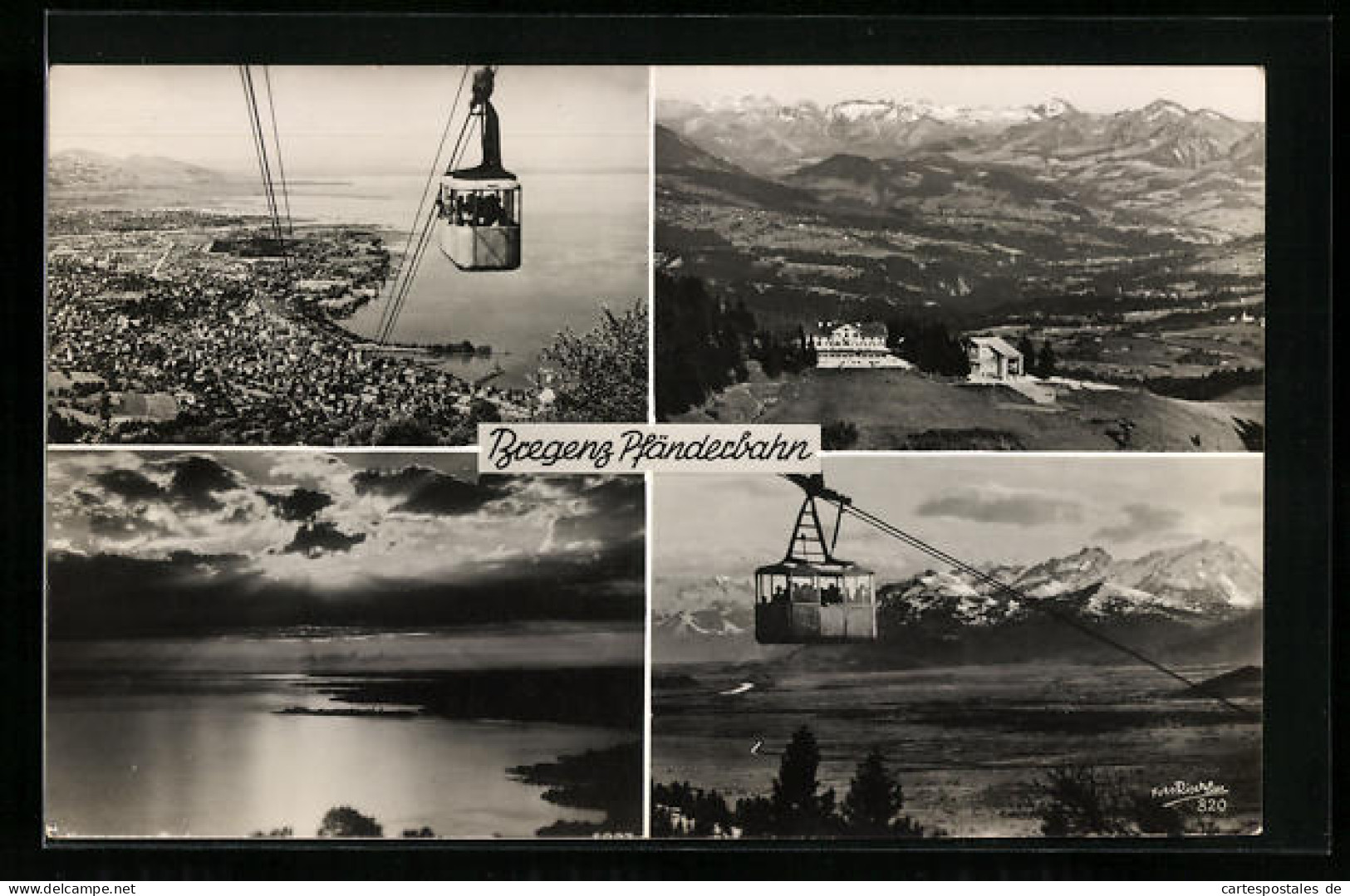 AK Bregenz, Ortsansichten Mit Pfänderbahn  - Funicular Railway