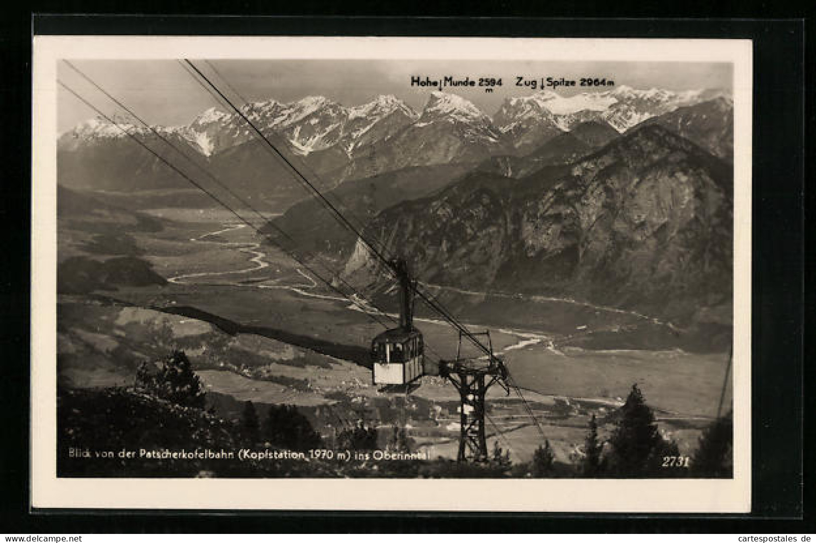 AK Patscherkofelbahn, Blick Ins Oberinntal  - Funiculaires