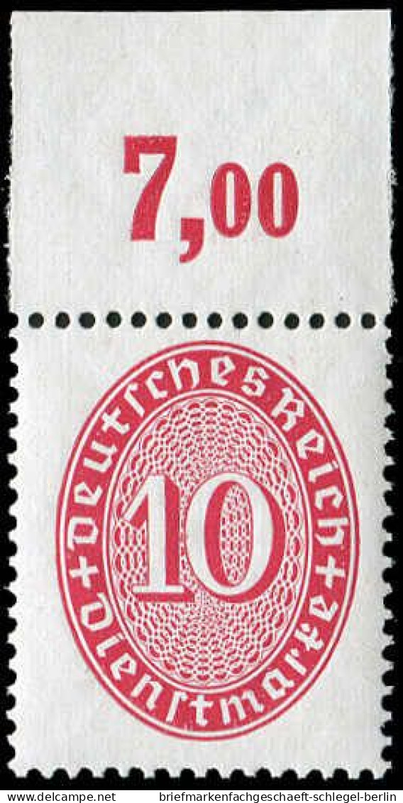 Deutsches Reich, 1927, D 117 X P OR, Postfrisch - Officials