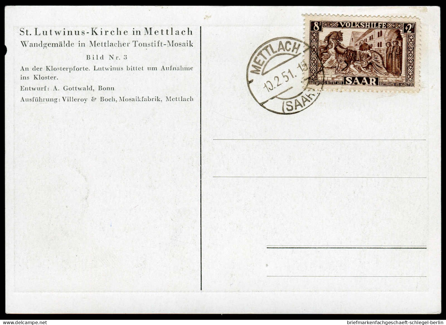 Saar, 1950, 299-303, Brief - Sonstige & Ohne Zuordnung