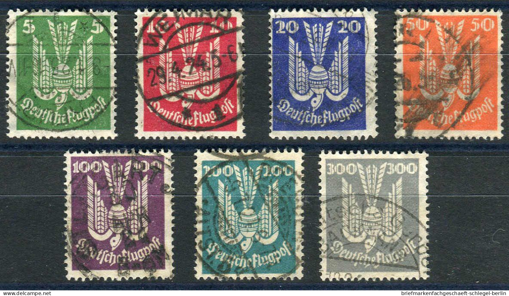 Deutsches Reich, 1924, 344-50, Gestempelt - Autres & Non Classés