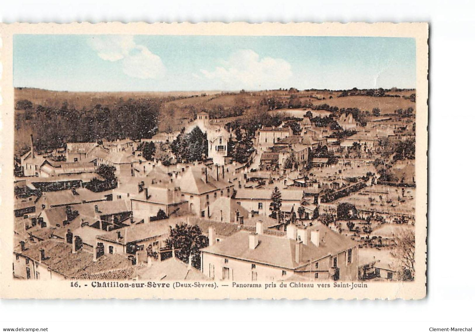 CHATILLON SUR SEINE - Panorama Pris Du Château Vers Saint Jouin - état - Other & Unclassified