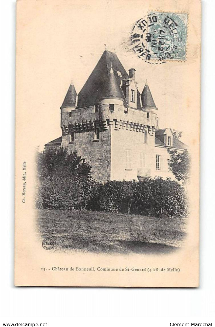 Château De BONNEUIL - Commune De Saint Genard - Très Bon état - Other & Unclassified