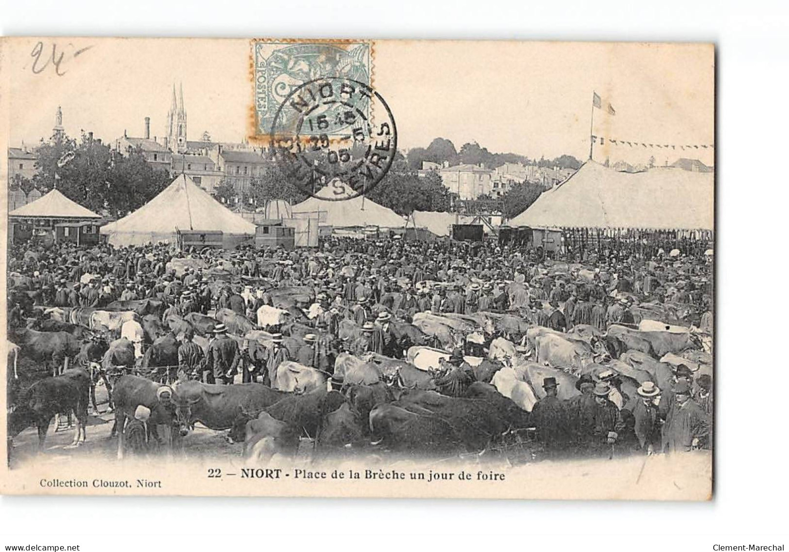 NIORT - Place De La Brèche Un Jour De Foire - Très Bon état - Niort