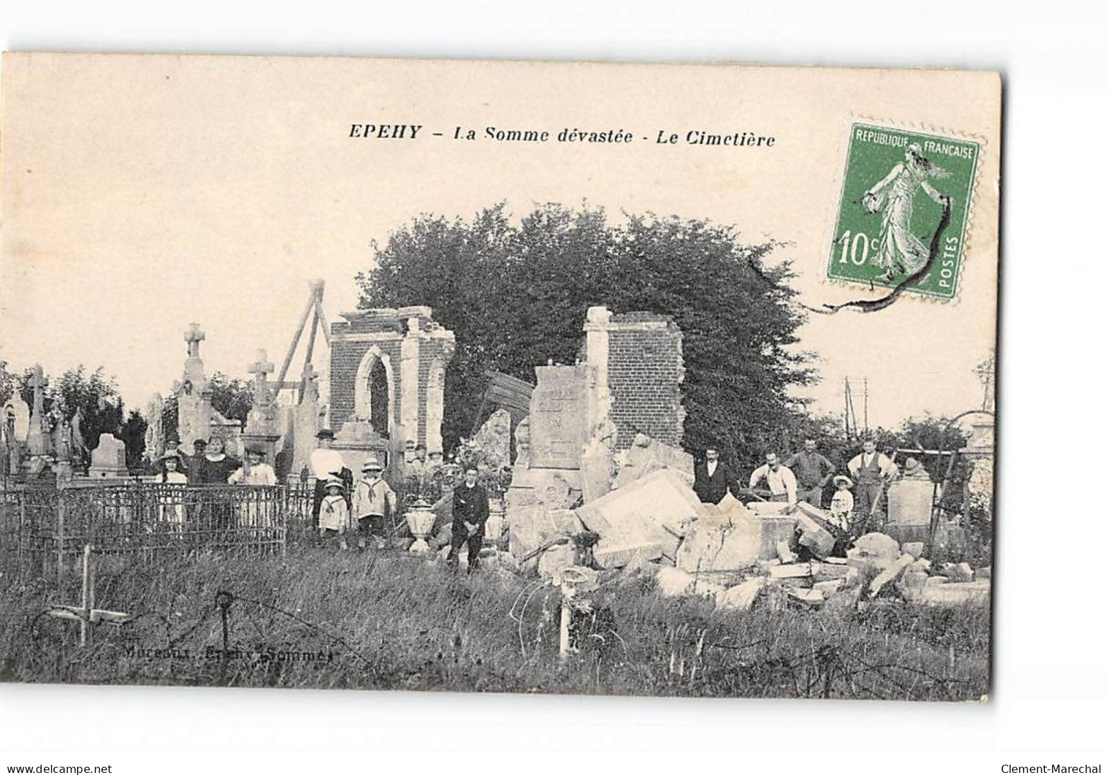 La Somme Dévastée - EPEHY - Le Cimetière - Très Bon état - Autres & Non Classés