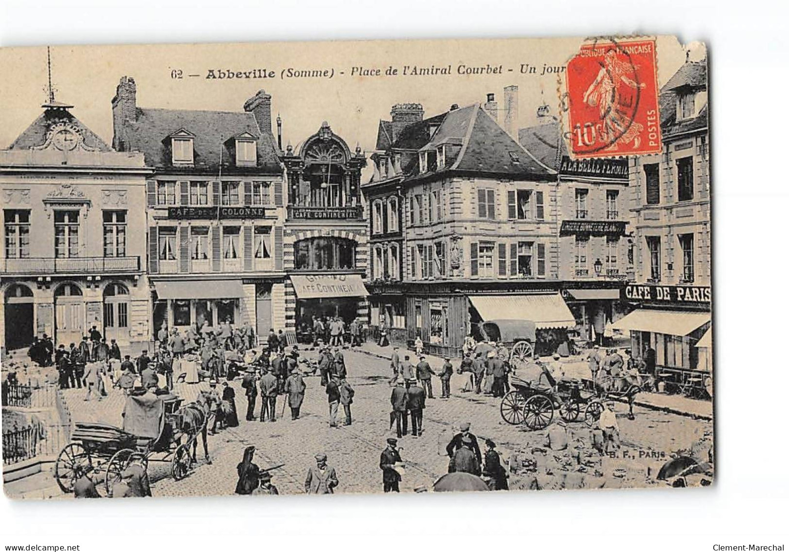 ABBEVILLE - Place De L'Amiral Courbet - Très Bon état - Abbeville