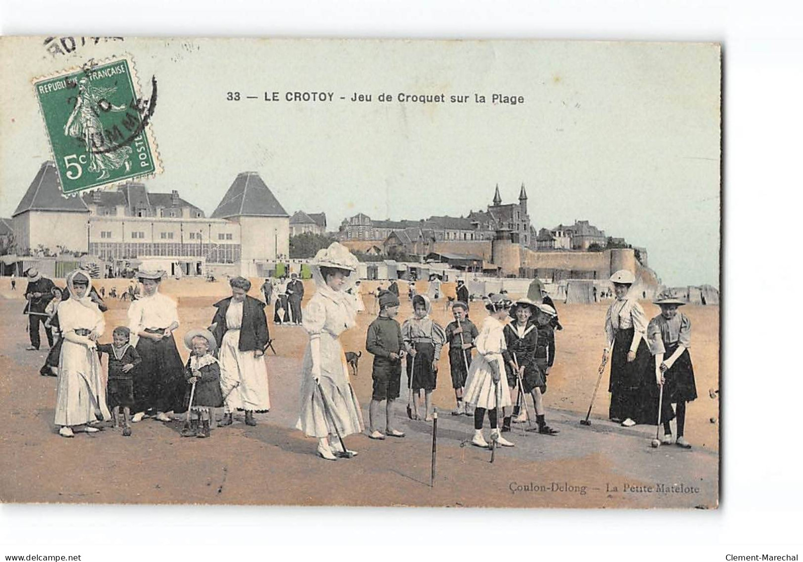 LE CROTOY - Jeu De Croquet Sur La Plage - Très Bon état - Le Crotoy