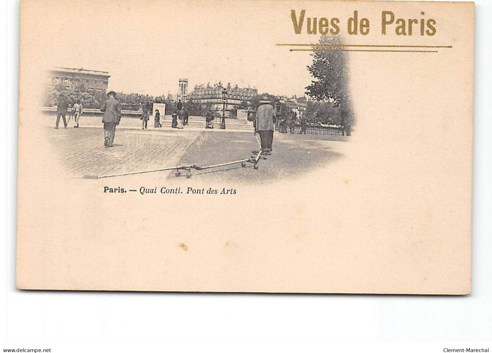 PARIS - Vues De Paris - Quai Conti - Pont Des Arts - Très Bon état - Brücken