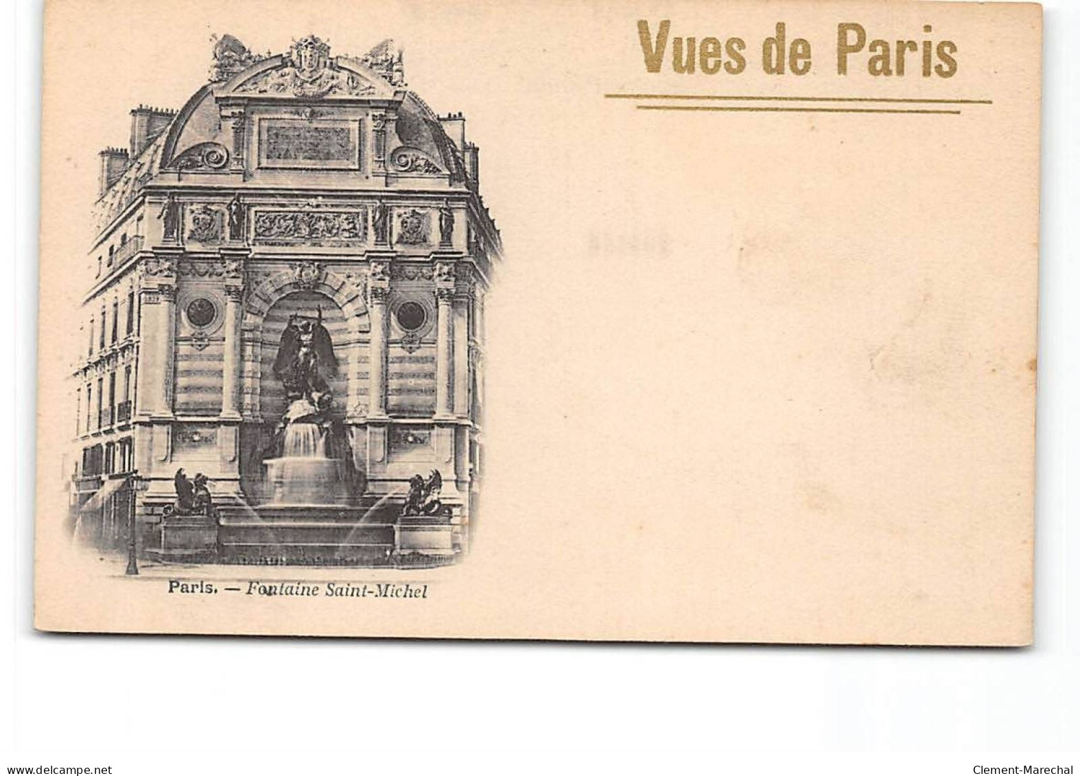 PARIS - Vues De Paris - Fontaine Saint Michel - Très Bon état - Sonstige Sehenswürdigkeiten