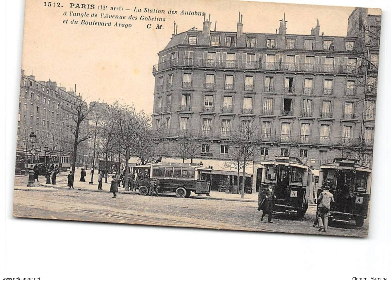 PARIS - La Station Des Autobus à L'angle De L'Avenue Des Gobelins Et Du Boulevard Arago - Très Bon état - Paris (13)