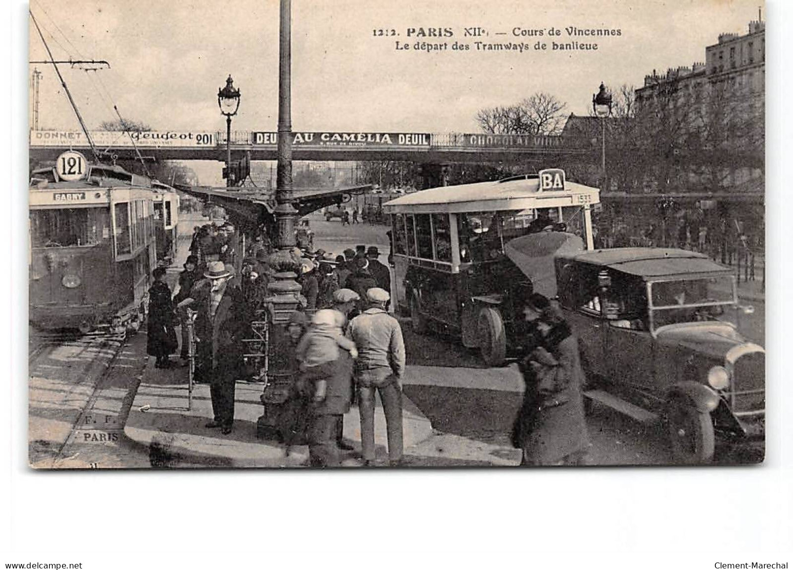 PARIS - Cours De Vincennes - Le Départ Des Tramways De Banlieue - Très Bon état - Paris (12)