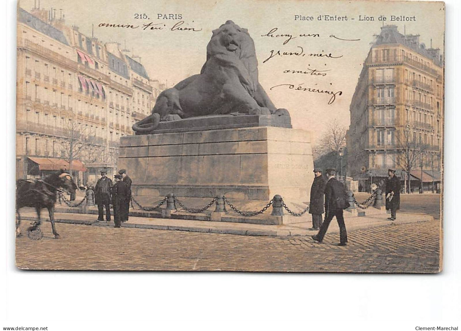 PARIS - Place D'Enfert - Lion De Belfort - Très Bon état - Markten, Pleinen
