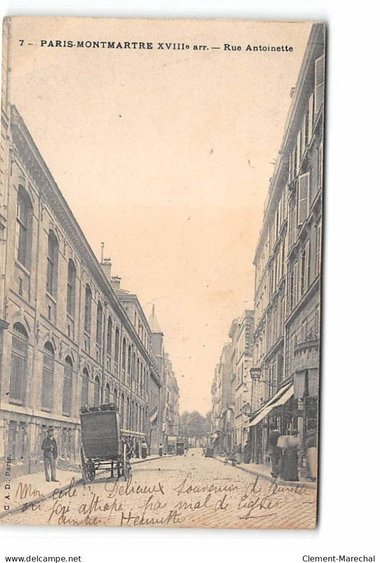 PARIS - Montmartre - Rue Antoinette - Très Bon état - Distretto: 18