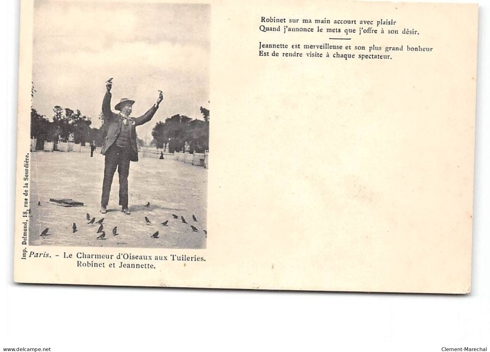 PARIS - Le Charmeur D'Oiseaux Aux Tuileries - Robinet Et Jeannette - Très Bon état - Parks, Gardens