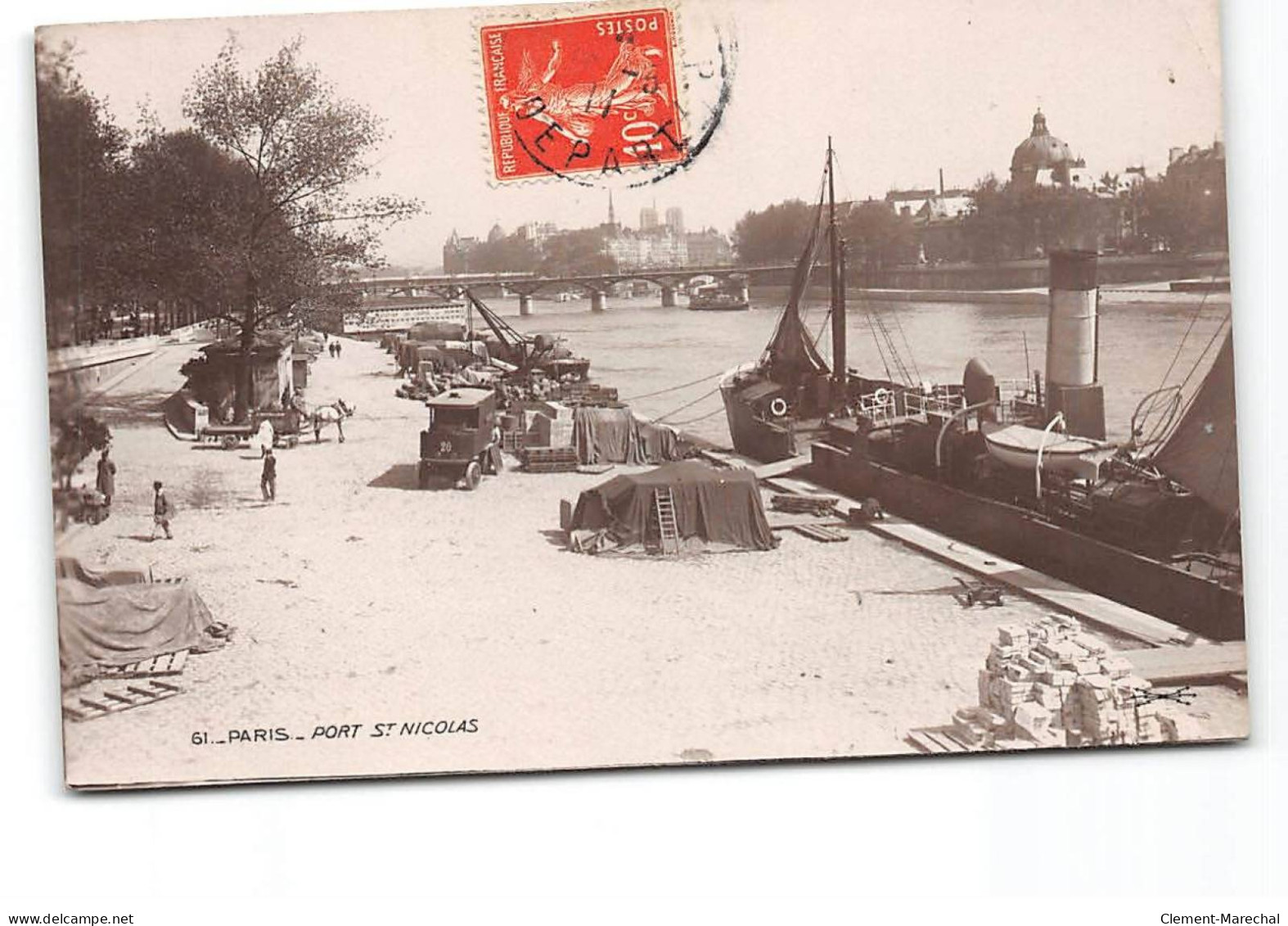 PARIS - Port Saint Nicolas - Très Bon état - The River Seine And Its Banks