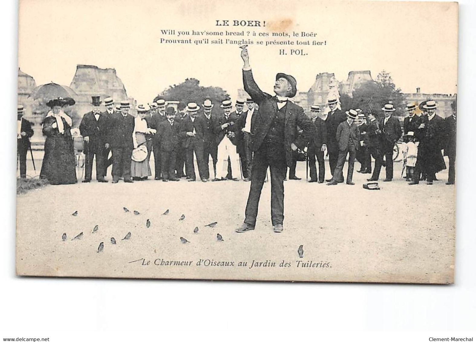 PARIS - Le Charmeur D'Oiseaux Au Jardin Des Tuileries - Le Boer - Très Bon état - Parks, Gardens