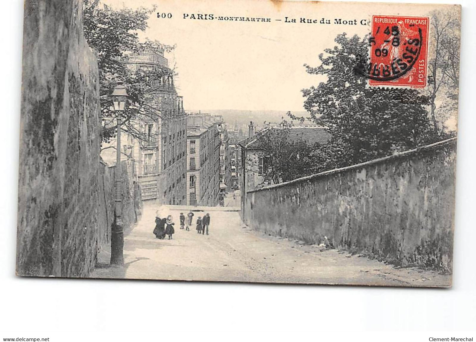 PARIS - Montmartre - La Rue Du Mont Cenis - Très Bon état - Arrondissement: 18