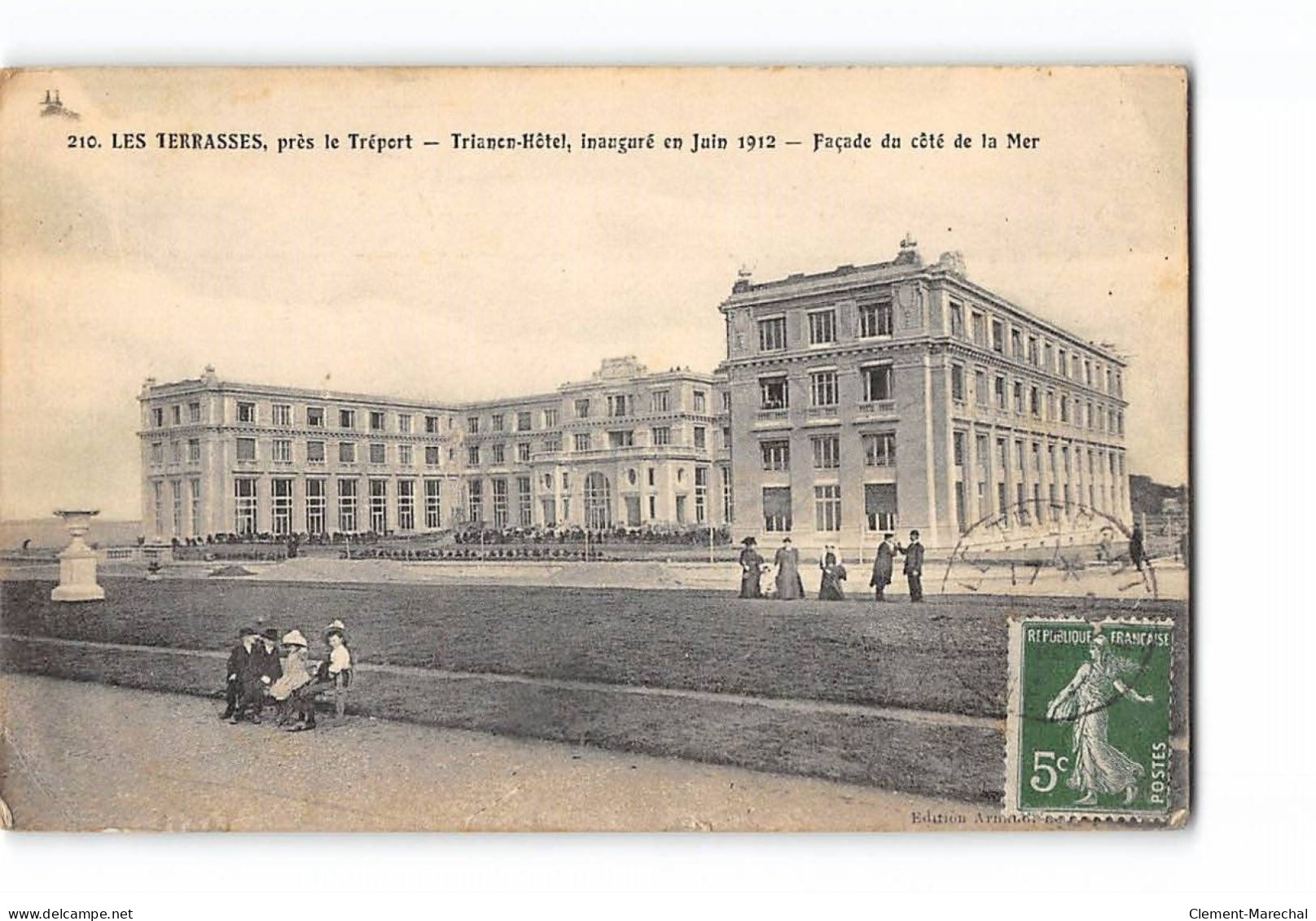 LES TERRASSES Près Le Tréport - Trianon Hôtel - état - Other & Unclassified