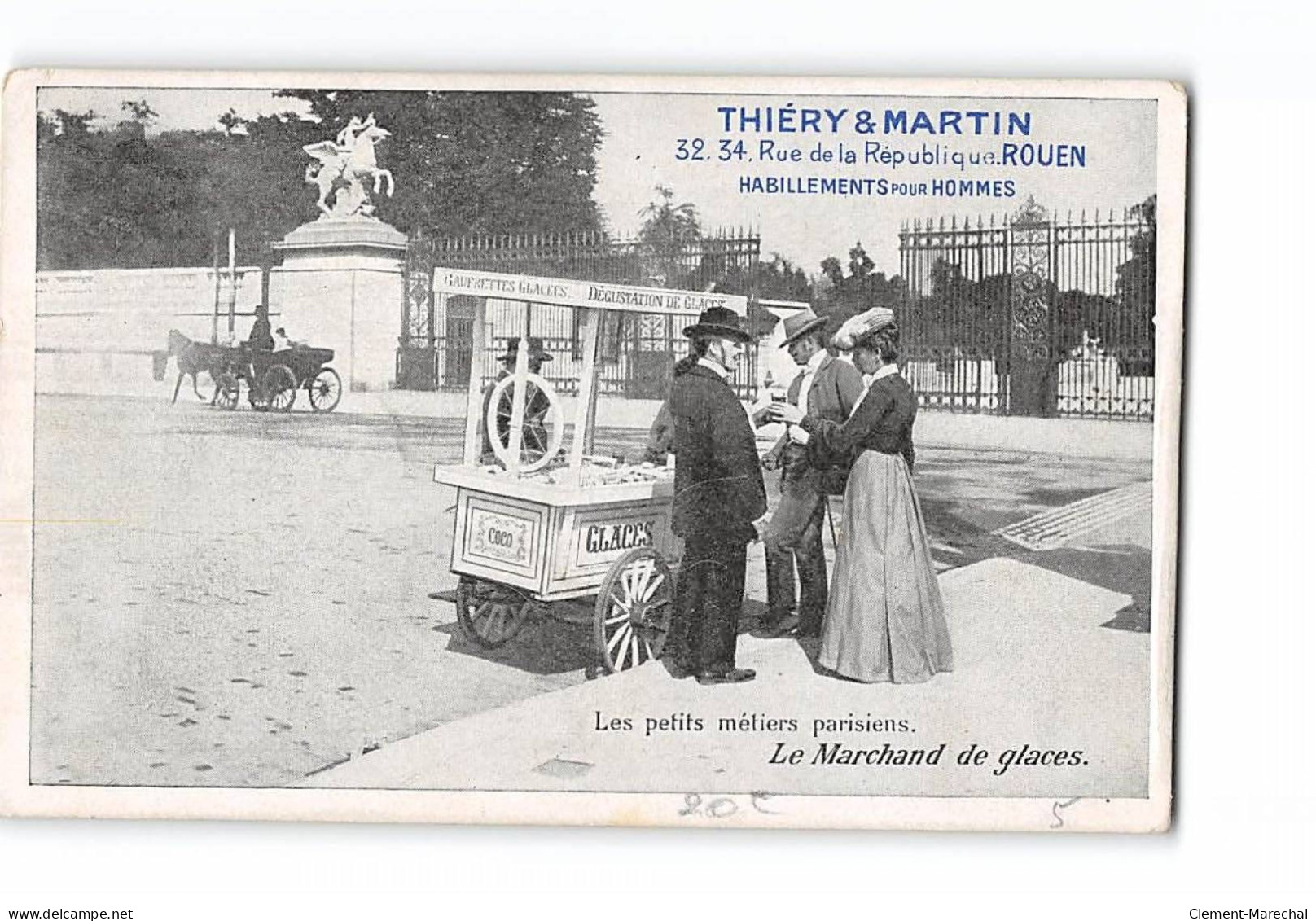 PARIS - Les Petis Métiers Parisiens - Le Marchand De Glaces - état - Artisanry In Paris