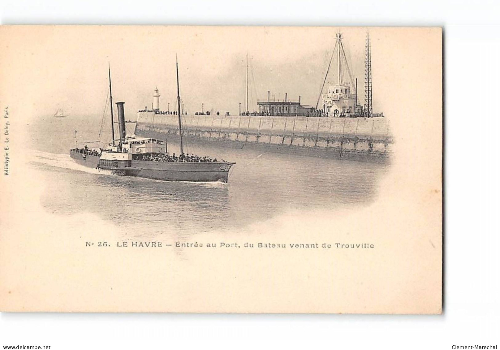 LE HAVRE - Entrée Du Port , Du Bateau Venant De Trouville - Très Bon état - Port