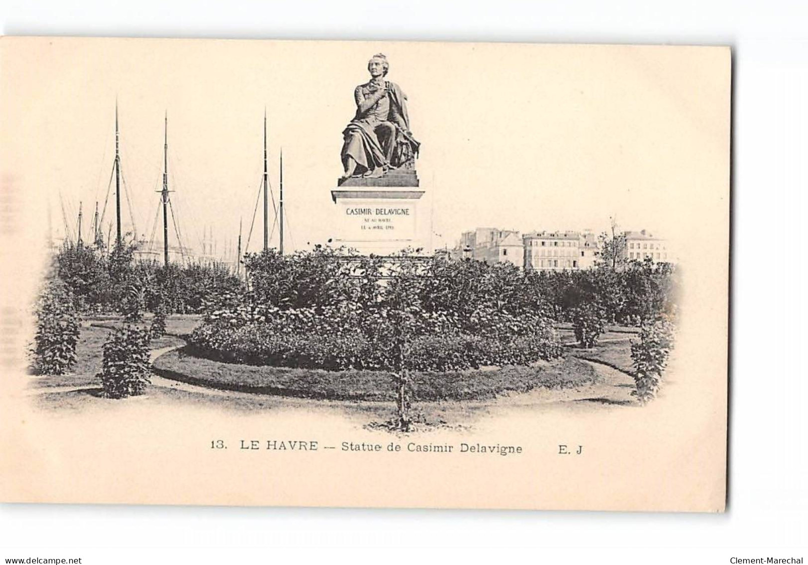 LE HAVRE - Statue De Casimir Delavigne - Très Bon état - Unclassified