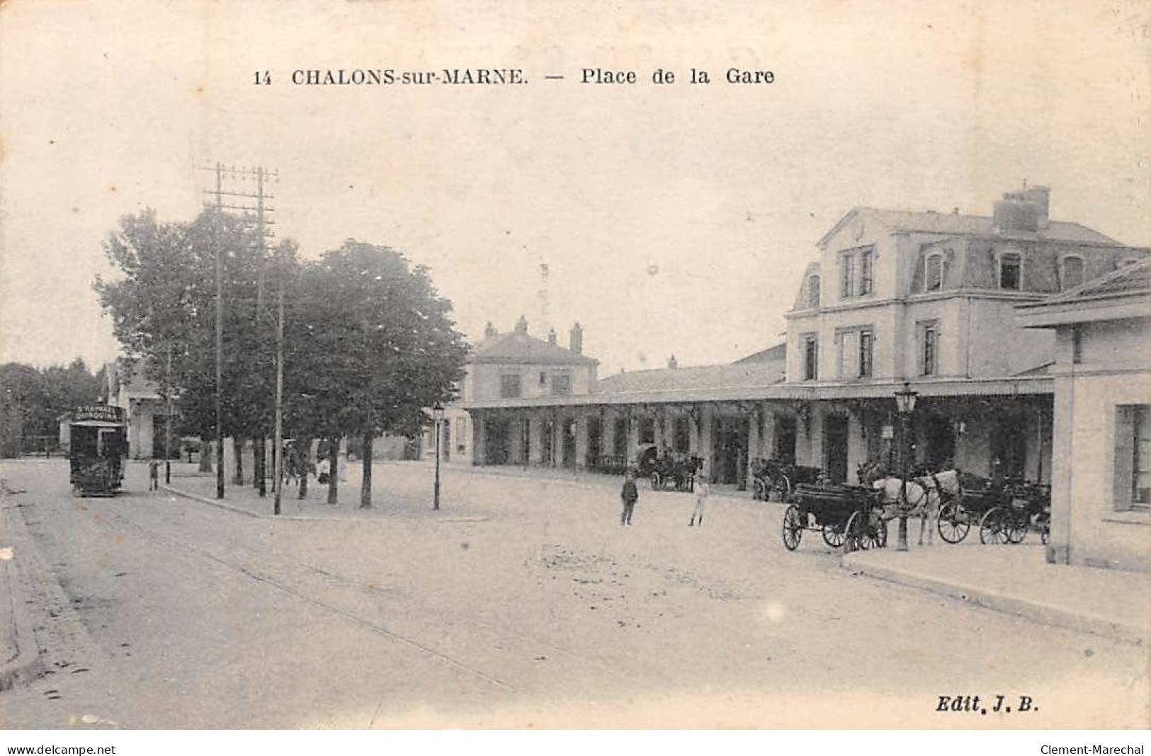 CHALONS SUR MARNE - Place De La Gare - Très Bon état - Châlons-sur-Marne