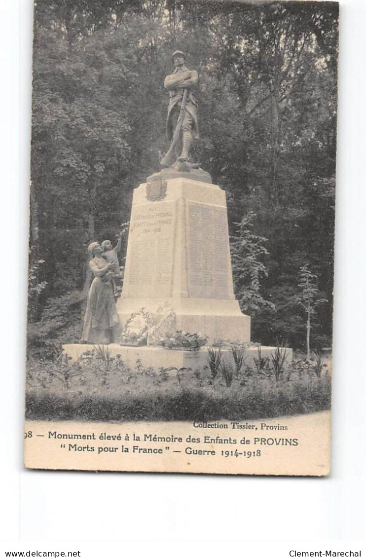 Monument élevé à La Mémoire Des Enfants De PROVINS - Très Bon état - Provins