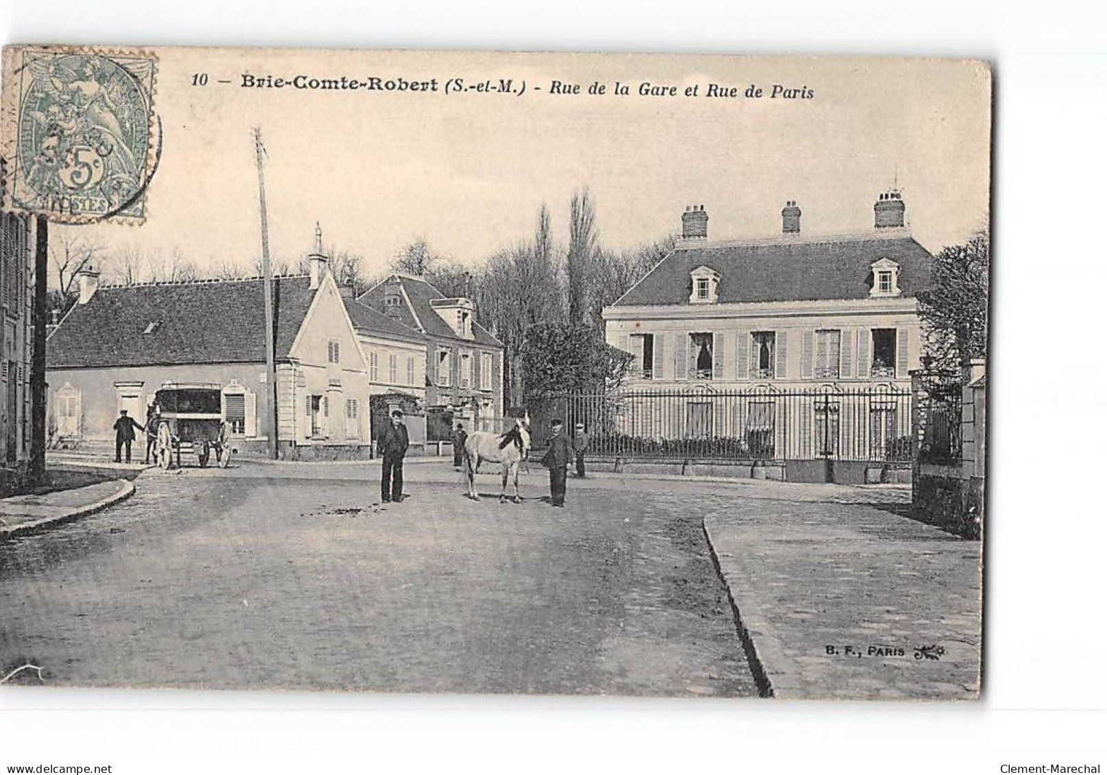 BRIE COMTE ROBERT - Rue De La Gare Et Rue De Paris - Très Bon état - Brie Comte Robert