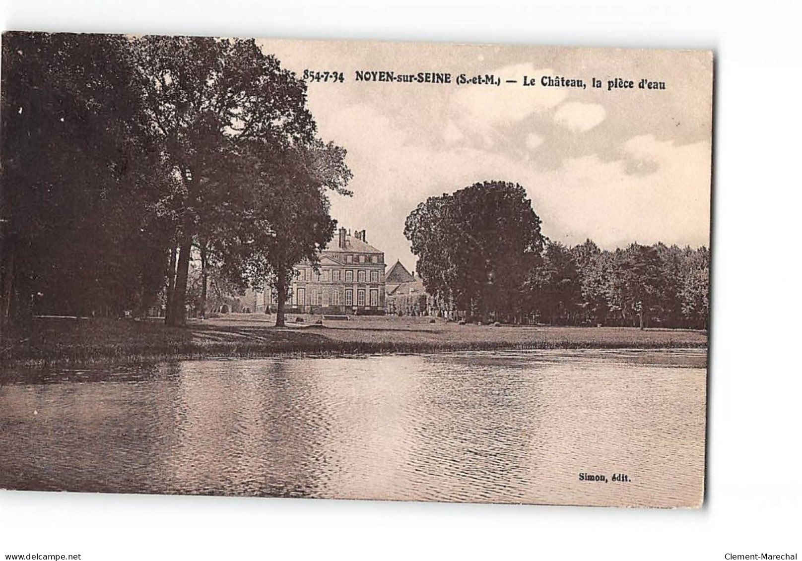 NOYEN SUR SEINE - Le Château - La Pièce D'Eau - Très Bon état - Autres & Non Classés