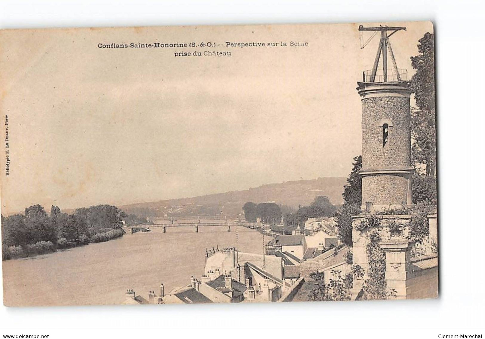 CONFLANS SAINTE HONORINE - Perspective Sur La Seine Prise Du Château - Très Bon état - Conflans Saint Honorine