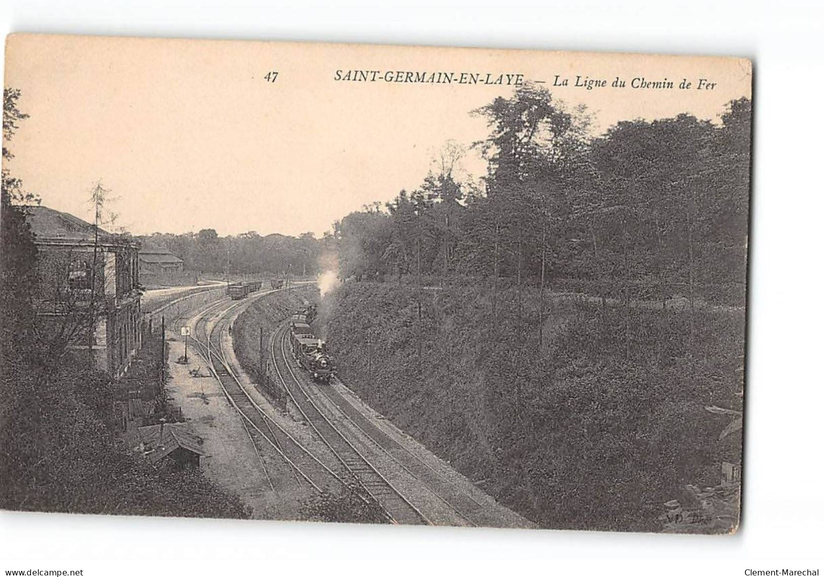 SAINT GERMAIN EN LAYE - La Ligne Du Chemin De Fer - Très Bon état - St. Germain En Laye